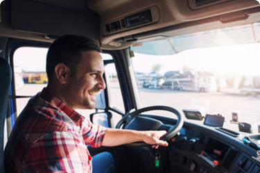 Happy Truck Driver